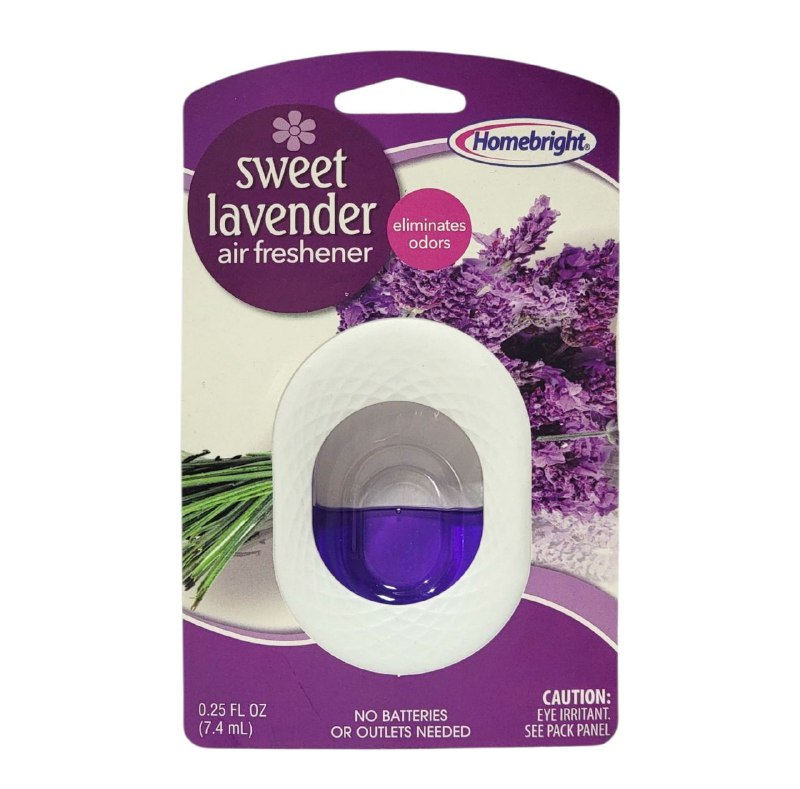 AMBIENTADOR PASIVO ELIMINADOR DE OLORES SIN ENCHUFE AROMA A LAVANDA HOMEBRIGHT 7.4ML