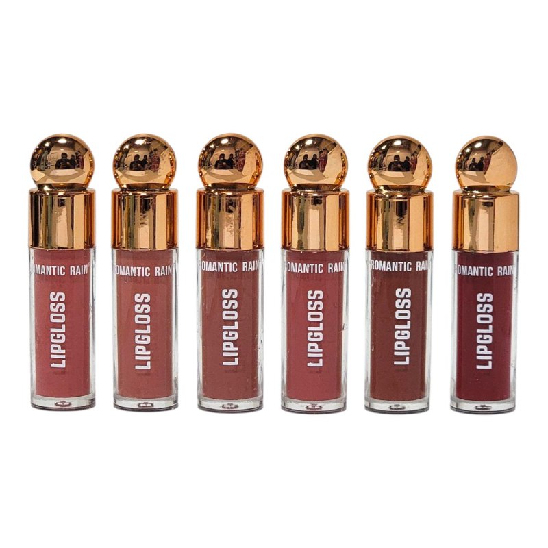BRILLO LABIAL (DUPE DE RARE BEAUTY) Y SENSACION LIGERA ROMANTIC RAIN 12 TONOS
