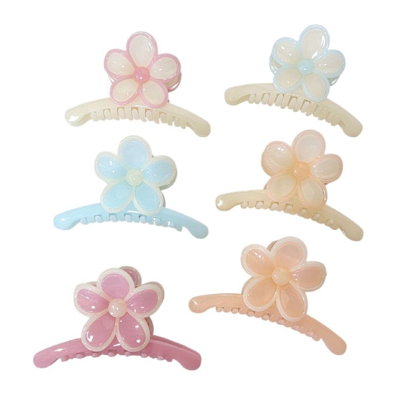 GANCHO PARA EL CABELLO DE DISEÑO DE FLOR, PINZAS DE SUJECION FUERTE, ACCESORIO PARA EL CABELLO PAQUETE DE 12UND 12CM