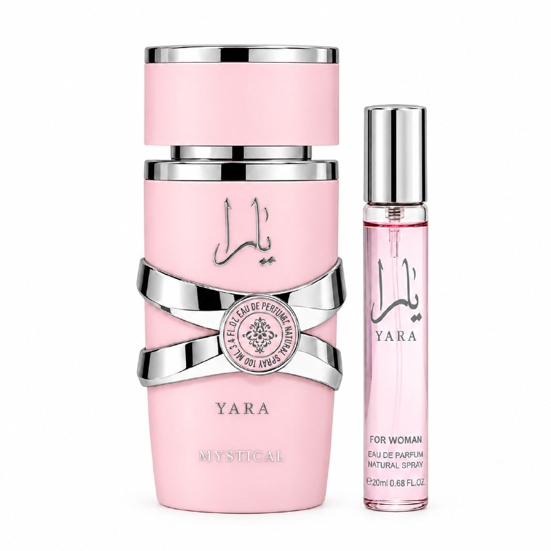 SET MYSTICAL YARA EDP 100ML, EDP 20ML (M) (AROMA SIMILAR LATTAFA YARA)