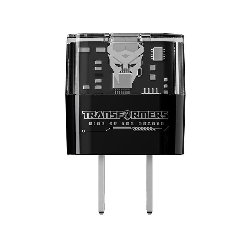 CARGADOR RÁPIDO DOBLE PUERTO 20W TRANSFORMERS RISE OF THE BEASTS