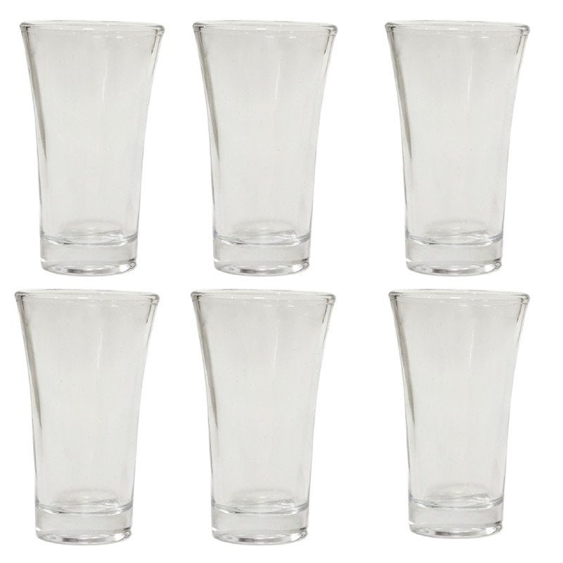 SET TEQUILEROS 6 PIEZAS VIDRIO DE ALTA CALIDAD DORYALEX GLASS 9X5CM VENTA POR UNIDAD