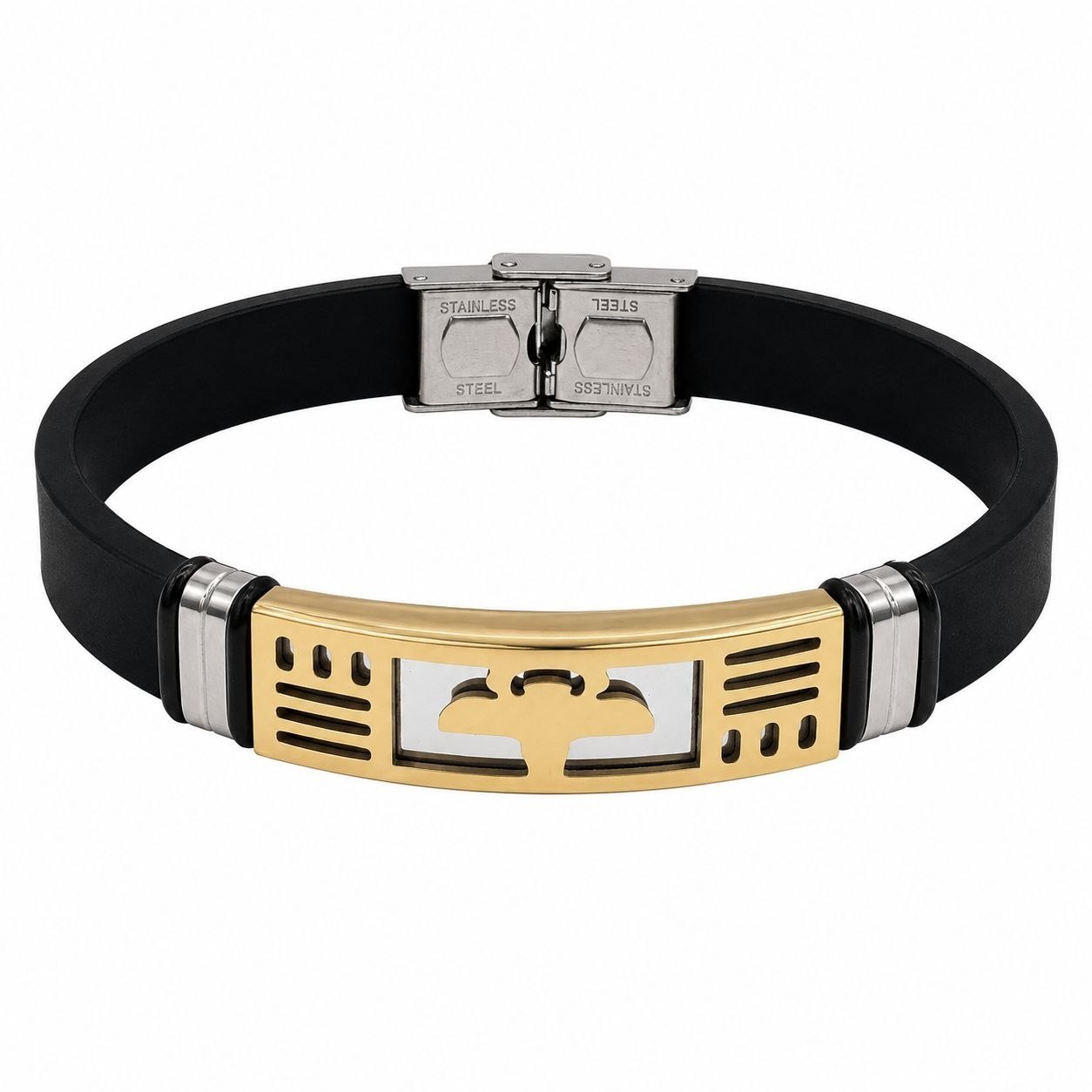 PULSERA DE ENCHAPE PARA CABALLERO DISEÑO INSECTO 21CM