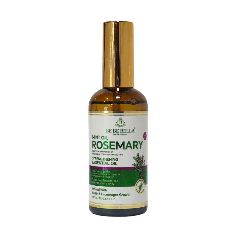ACEITE PARA EL CABELLO DE MENTA Y ROMERO PROMUEVE EL CRECIMIENTO DEL CABELLO BE BE BELLA 100ML