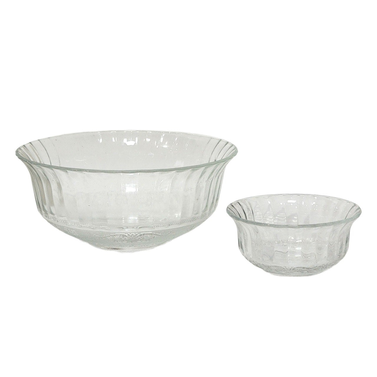 JUEGO DE ENSALADERAS DE VIDRIO CON RELIEVE 7PCS COSENZA