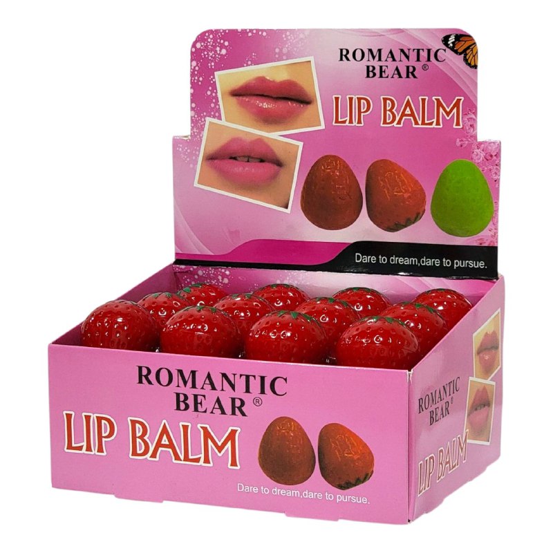 BRILLO LABIAL LIP BALSAMO LABIAL HIDRATANTE DE FRESA ROMANTIC BEAR 12G
