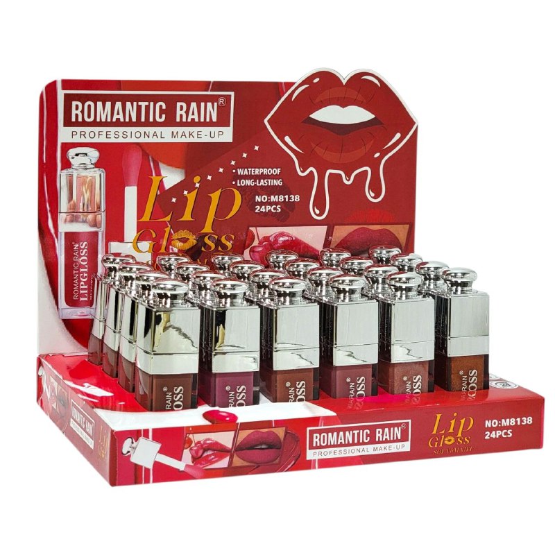 BRILLO LABIAL SUAVE Y RESISTENTE AL AGUA DE LARGA DURACION ROMANTIC RAIN (DUPE DE DIOR)