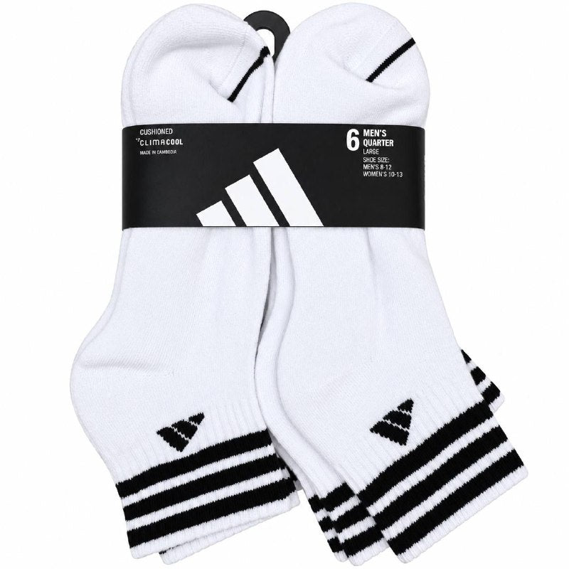 CALCETA TOBILLERA ADIDAS ORIGINAL PARA HOMBRE 6 PARES TALLA HOMBRE 8-12 TALLA MUJER 10-13