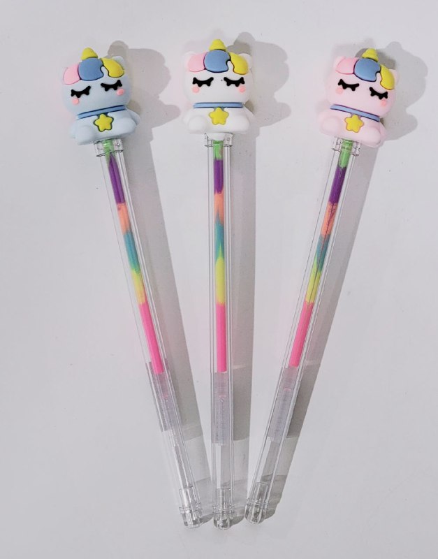 LAPIZ TINTA BOLIGRAFO MULTICOLOR, DISEÑO DE UNICORNIO ERESABLE PEN DAZHAN