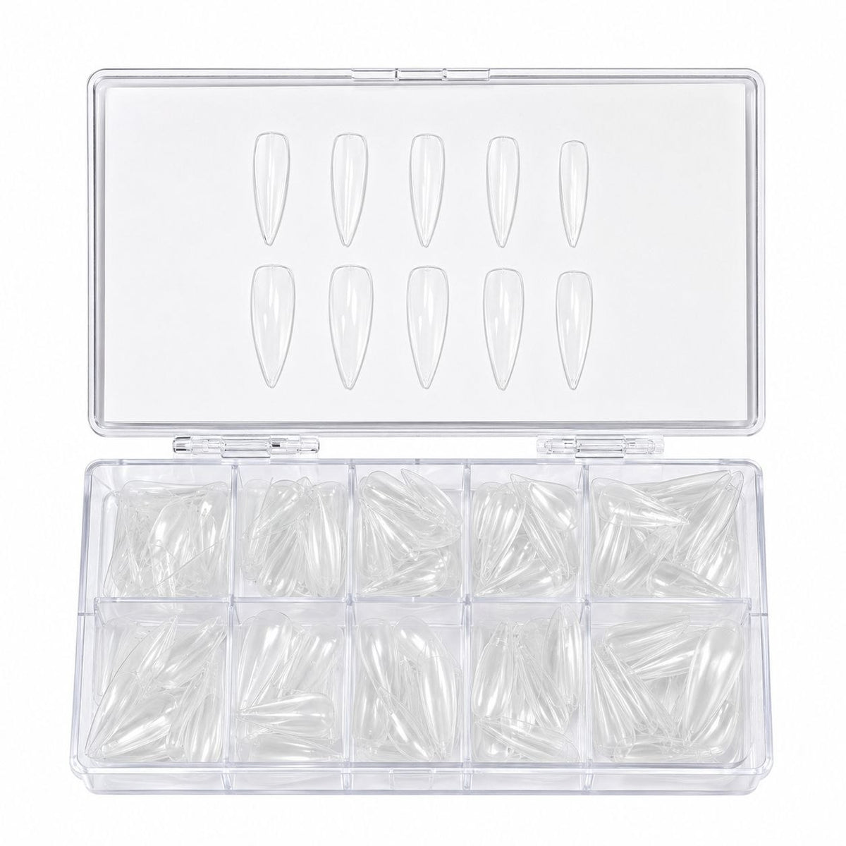 TIPS DE GEL SUAVE ALMENDRADOS LARGOS QUEENIGHT 500PCS