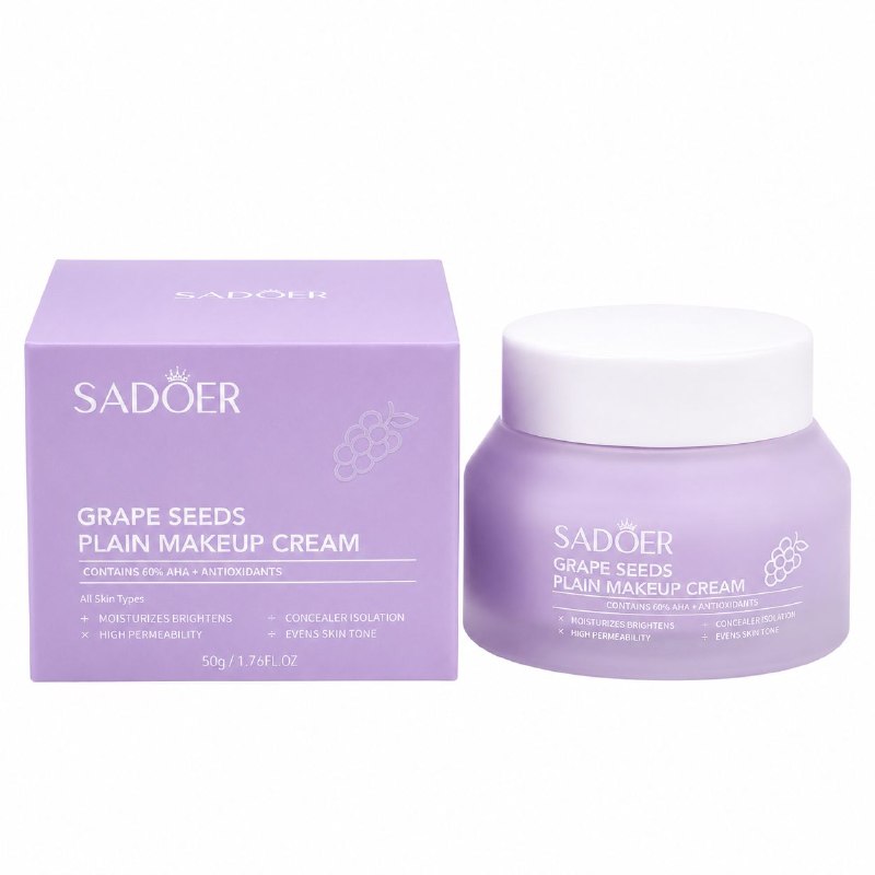 CREMA DE MAQUILLAJE LIGERA DE SEMILLAS DE UVA SADOER 50G