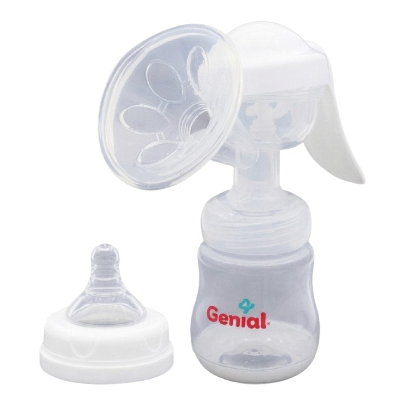 EXTRACTOR DE LECHE MATERNA MANUAL SEGURO Y EFICIENTE DE 150ML GENIAL