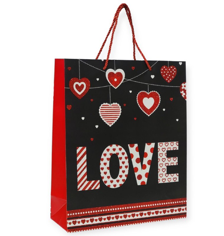 BOLSA DE REGALO GRANDE 30X12X41.5CMCM SAN VALENTIN