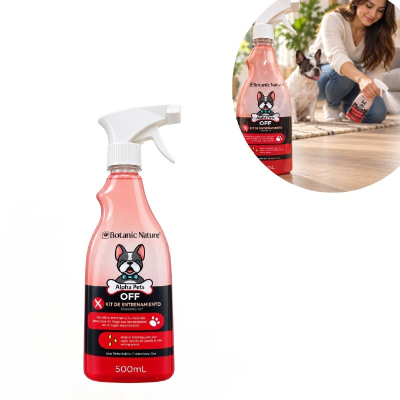 SPRAY DE ENTRENAMIENTO DE HIGIENE Y CONDUCTA PARA PERROS BOTANIC NATURE 500ML