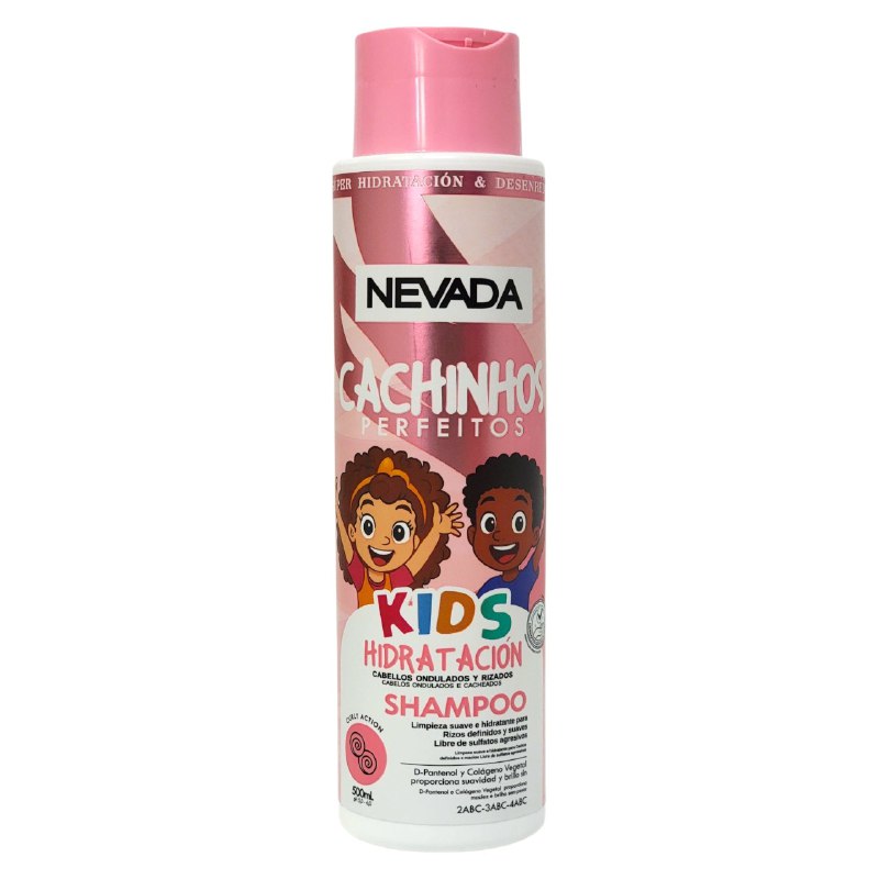 SHAMPOO PARA NIÑOS HIDRATANTE PARA CABELLO ONDULADO Y RIZADO NEVADA KIDS 500ML