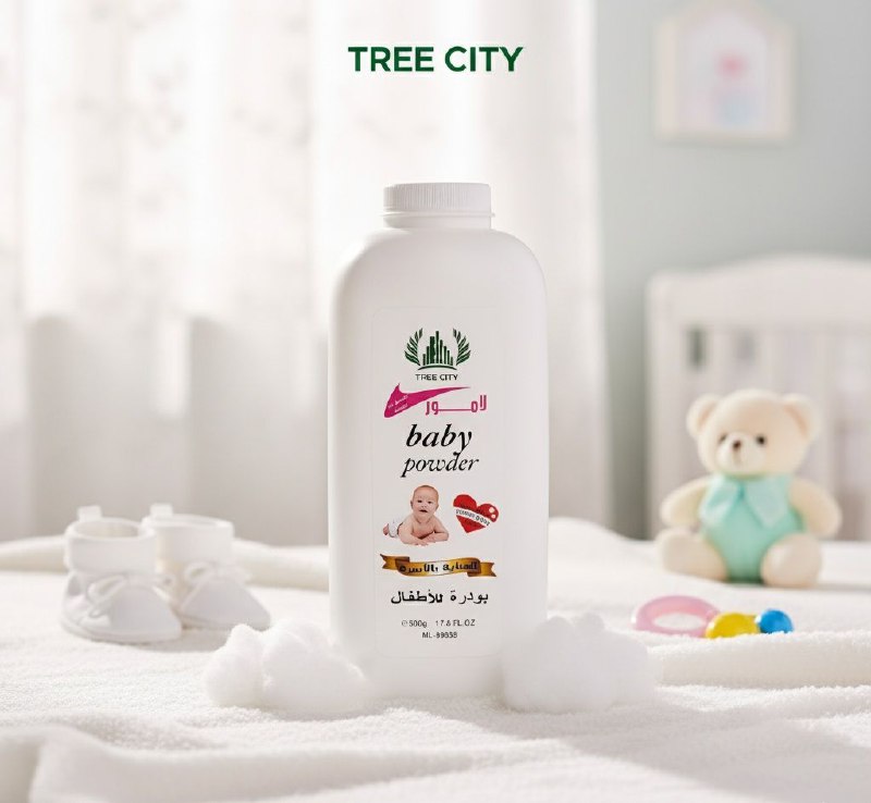 TALCO PARA BEBE FINO SUAVE Y REFRESCANTE TREE CITY 500G