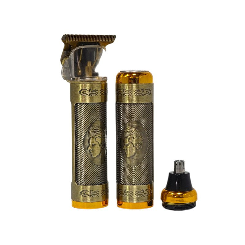 KIT DE BARBERIA PROFESIONAL 3 EN 1 PARA HOMBRE CON AFEITADORA Y RECORTADORA ELECTRICA PORTATILC 10PCS MODELO SK-16030 SOKANY
