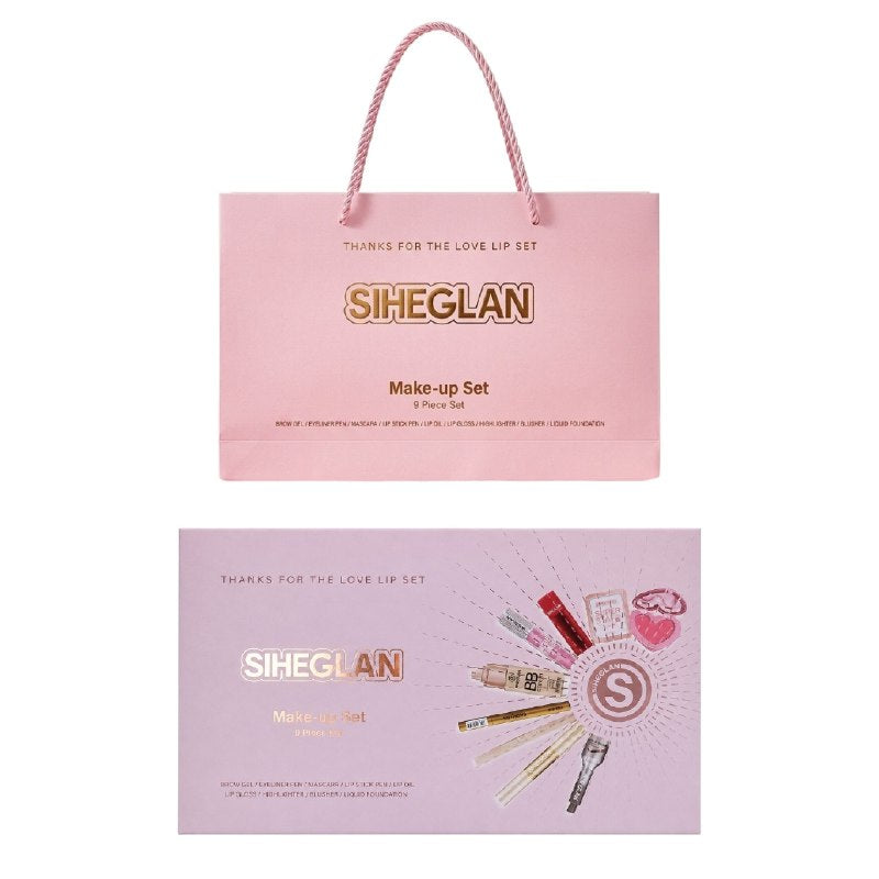 SET DE MAQUILLAJE MULTIFUNCIONAL DE 9PCS SIHEGLAN (DUPE DE SHEGLAM Y MAYBELLINE)