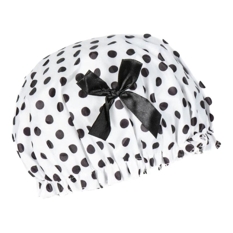 GORRO DE DUCHA IMPERMEABLE DISEÑO DE LUNARES EVOK