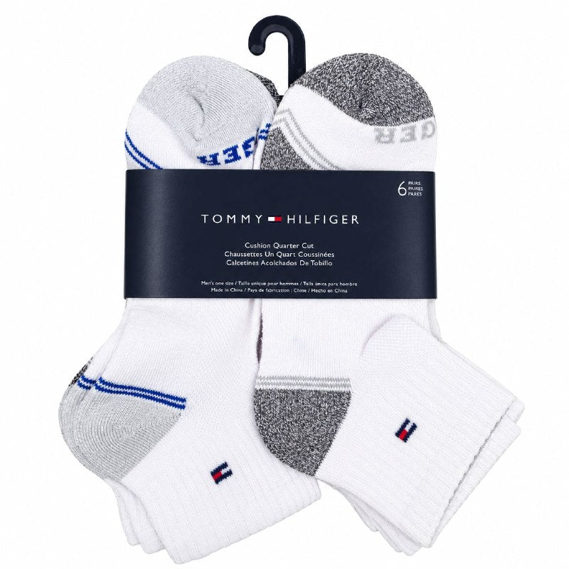 CALCETA TOBILLERA TOMMY HILFIGER PARA HOMBRE 6 PARES TALLA ÚNICA