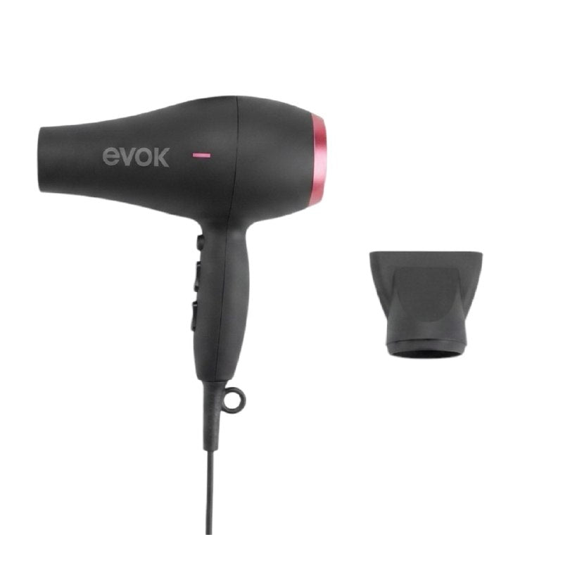 SECADORA DE CABELLO PROFESIONAL DE ALTA EFICIENCIA Y FLUJO TÉRMICO BALANCEADO EVOK SUAVE Y SIN FRIZZ 1875W