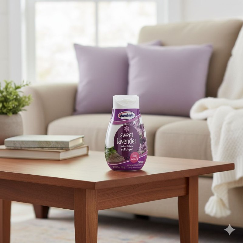 AMBIENTADOR AROMATIZANTE DE GEL SOLIDO AROMA A LAVANDA HOMEBRIGHT 226G
