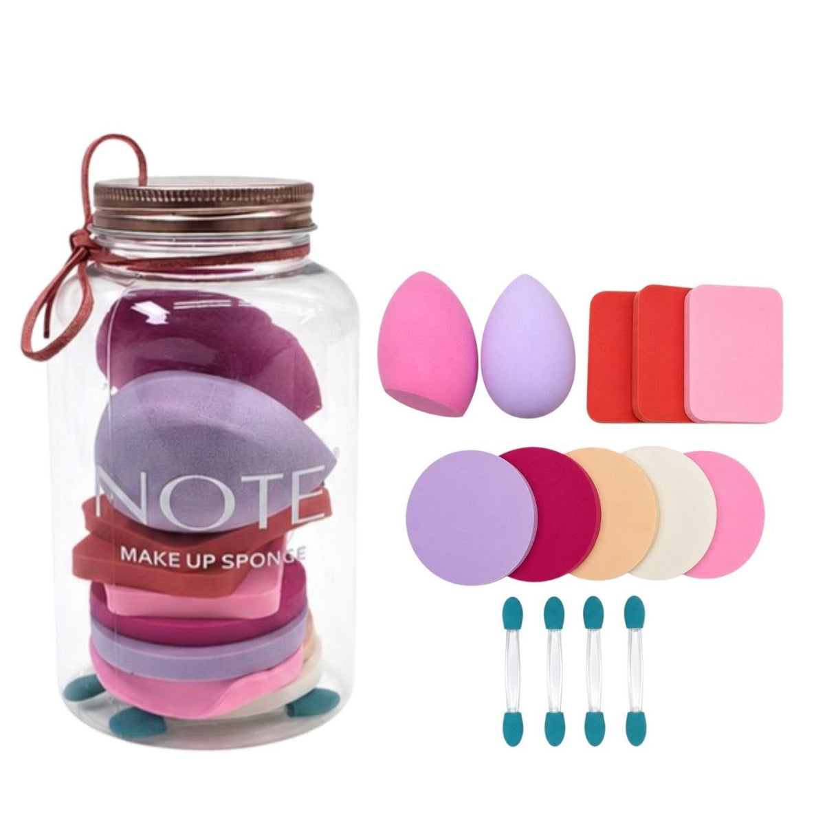 SET DE ESPONJAS PARA MAQUILLAJE 13PCS