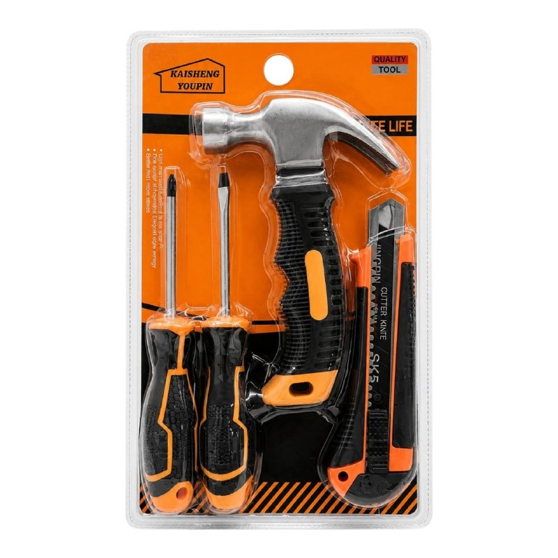 HERRAMIENTAS EN SET BASICAS PARA EL HOGAR DE ALTA CALIDAD KAISHENG YOUPIN 4PCS