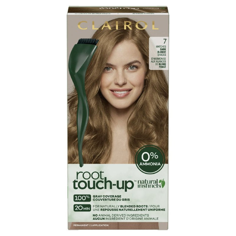 TINTE PARA EL CABELLO, RETOQUE DE RAICES, CRECIMIENTO NATURAL UNIFORME, CUBRE CANAS TONO 7 CLAIROL ROOT TOUCH UP