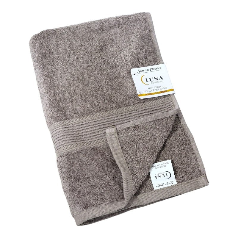 TOALLA PARA BAÑO DE CUERPO PREMIUM DE ALTA DENSIDAD 100% ALGODON SCARLETT CLASSICS 68X137CM