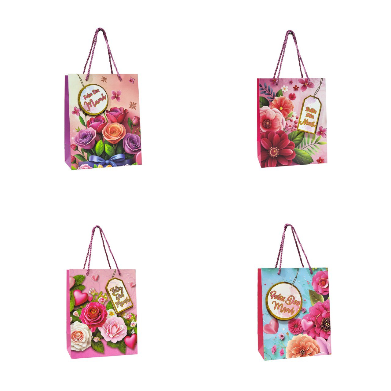 BOLSA DE REGALO PARA MADRE PEQUEÑA 23X18X10CM