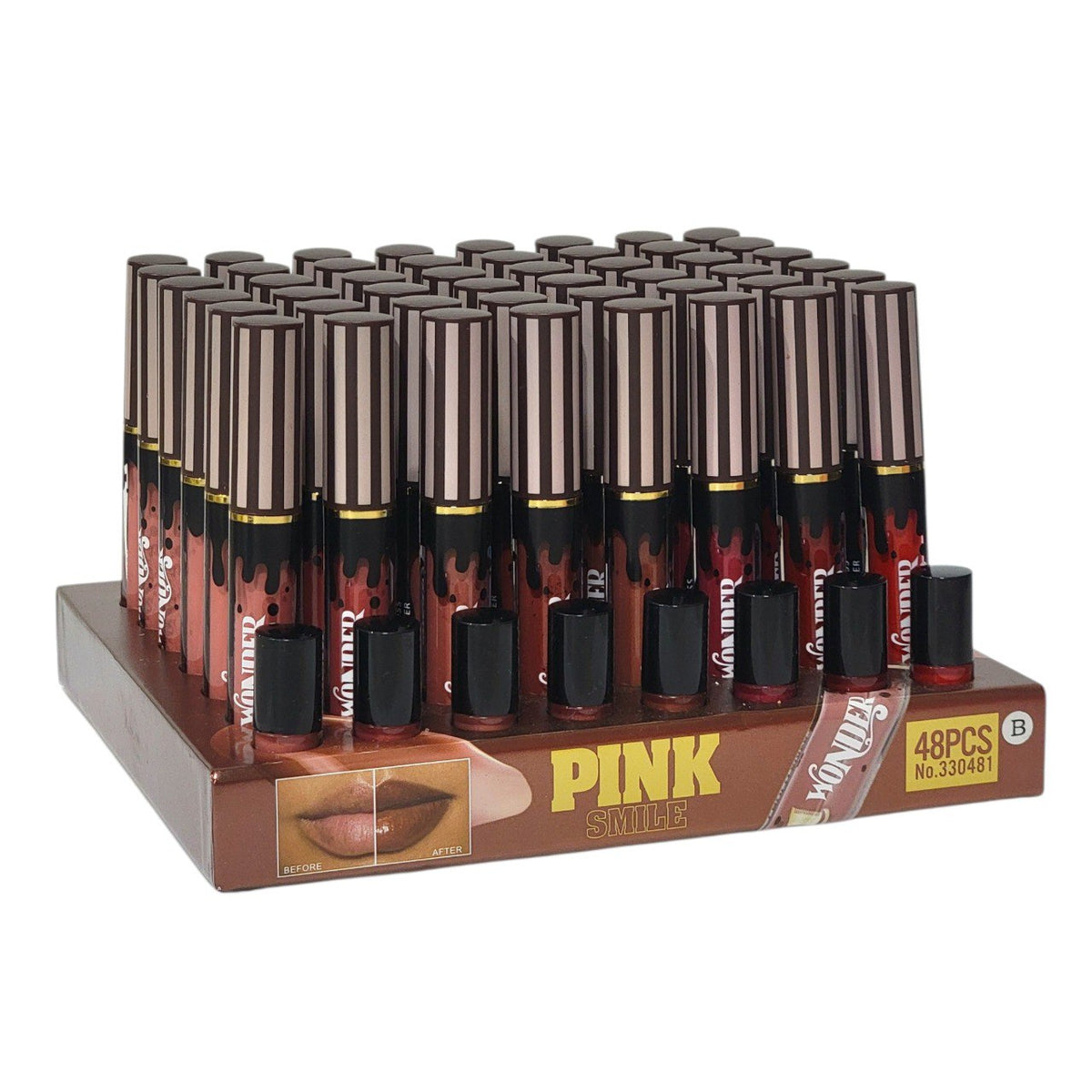 BRILLO LABIAL DE ALTA COBERTURA LUMINOSA Y DE ACABADO VINILO PINK SMILE 8ML (DUPE DE SHEGLAM)