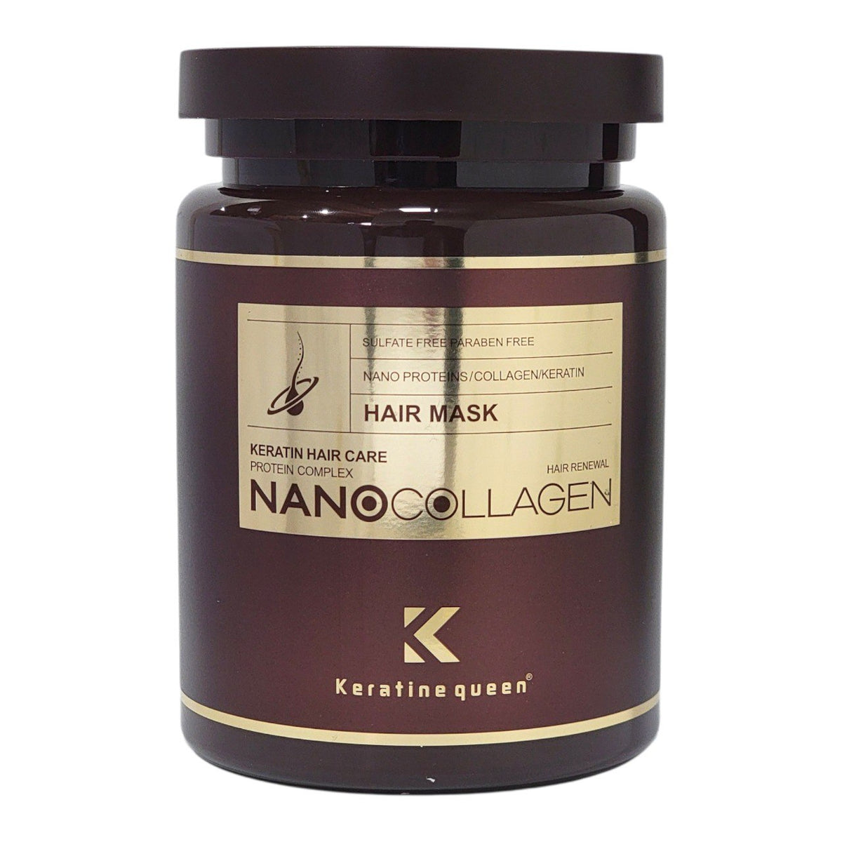 MASCARILLA PARA EL CABELLO DE NANO COLÁGENO KERATINE QUEEN 1000ML