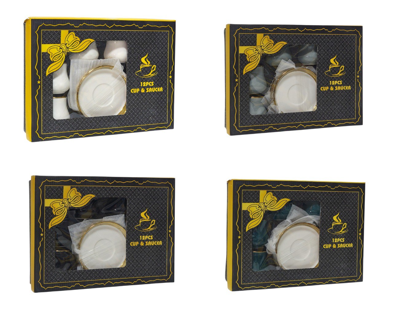 JUEGO DE TAZAS Y PLATOS PARA CAFE O TE DE CERAMICA 12PCS