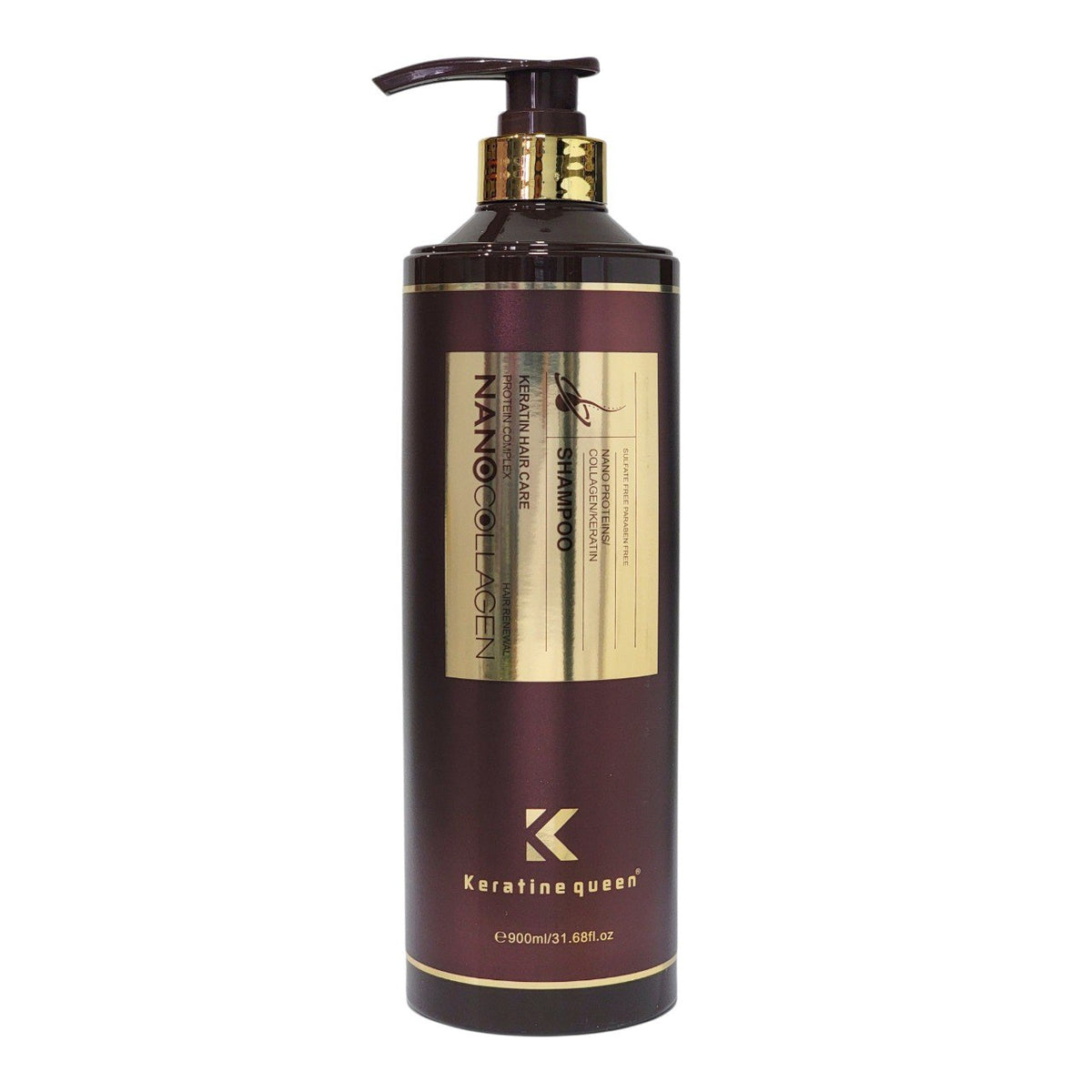 SHAMPOO DE NANO COLÁGENO Y QUERATINA KERATINE QUEEN 900ML
