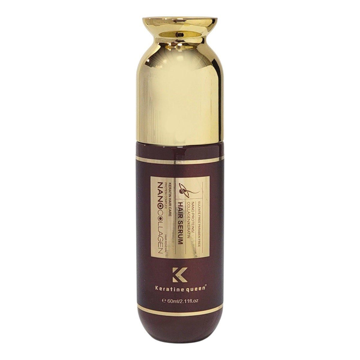 SUERO PARA EL CABELLO CON NANO COLÁGENO KERATINE QUEEN 60ML