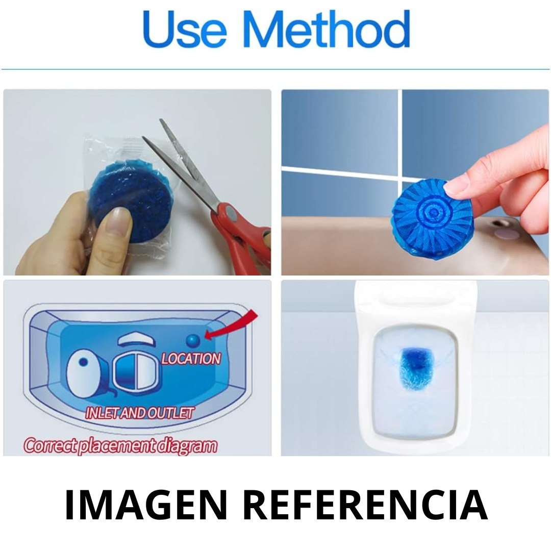 LIMPIADOR AUTOMÁTICO PARA INODOROS HUAHUA 50G X 2PCS