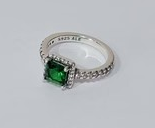 PANI2058C ANILLO CUADRADO PANDORA PIEDRA VERDE PANDORA, PLATA 925