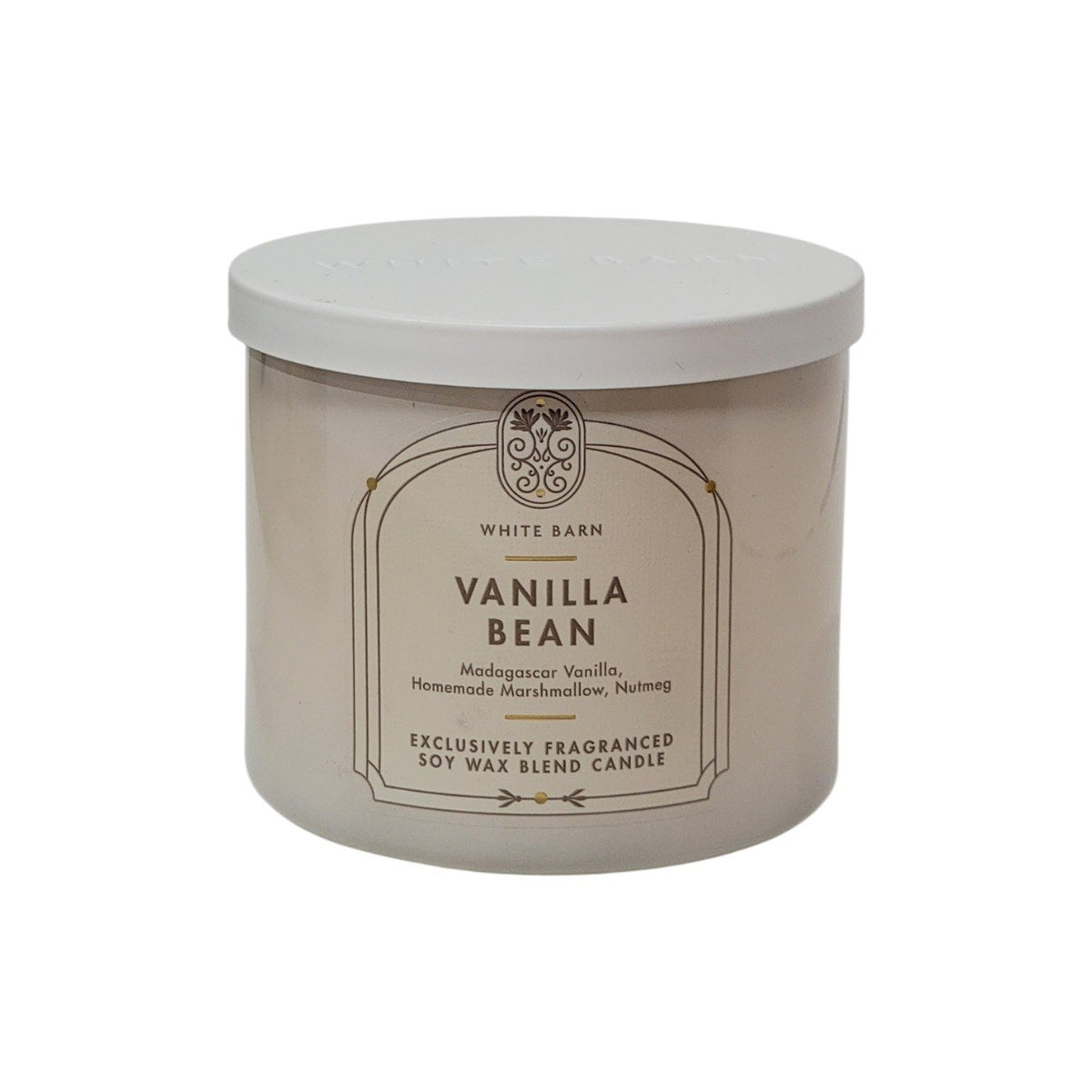 VELA AROMATICA VANILLA BEAN WHITE BARN 411G