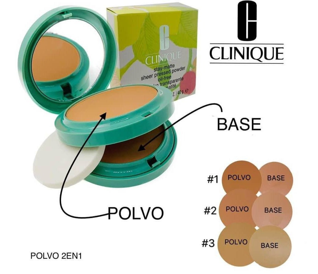 POLVOS COMPACTOS 2 EN 1 CLINIQUE 40G