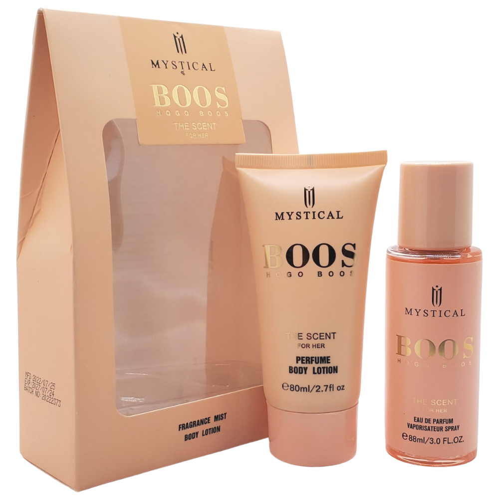 BOOS HOGO BOOS THE SCENT FOR HER FRAGANCE MIST 88ML BODY LOTION 80ML