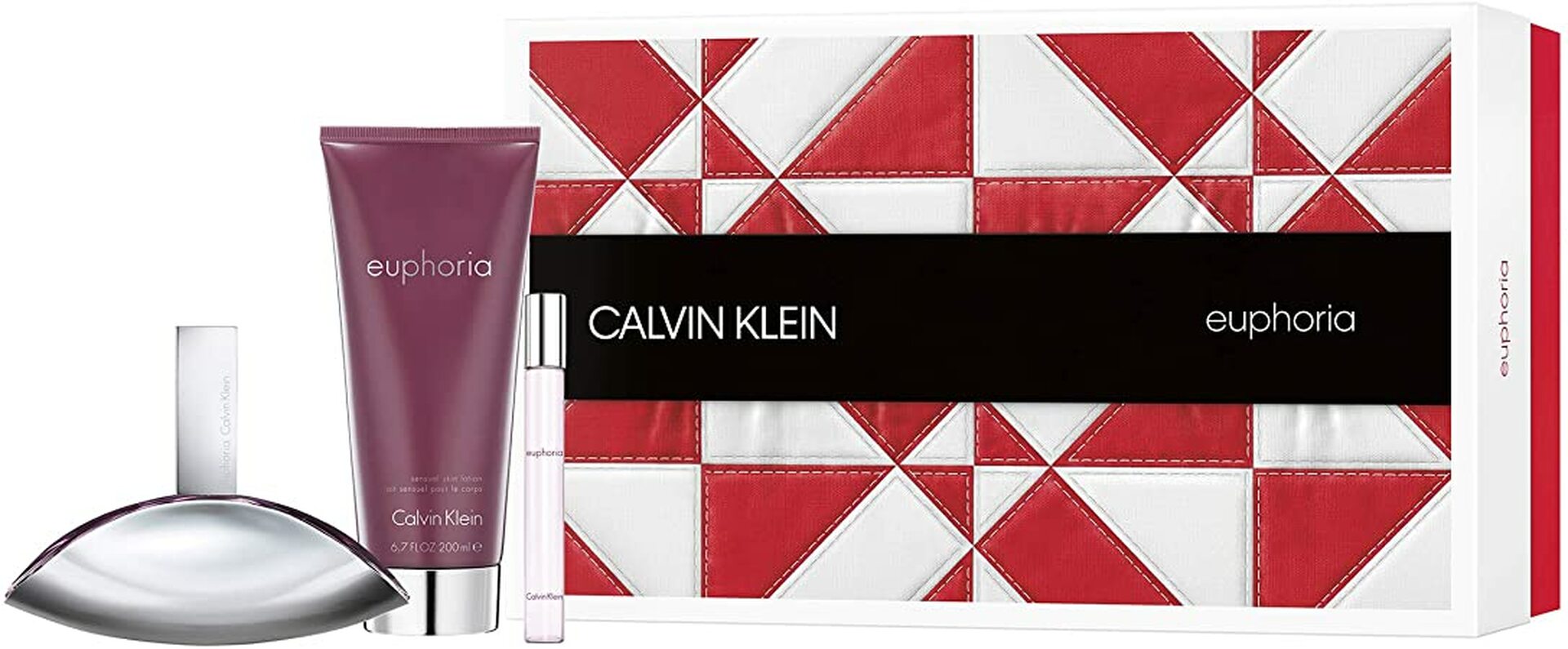 SET CALVIN KLEIN EUPHORIA 3/P DAMA EDP 100 ML,10 ML --LOCION CORPORAL 200 ML -