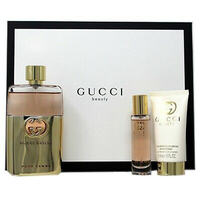 SET GUCCI GUILTY 3/P DAMA EDP 90ML