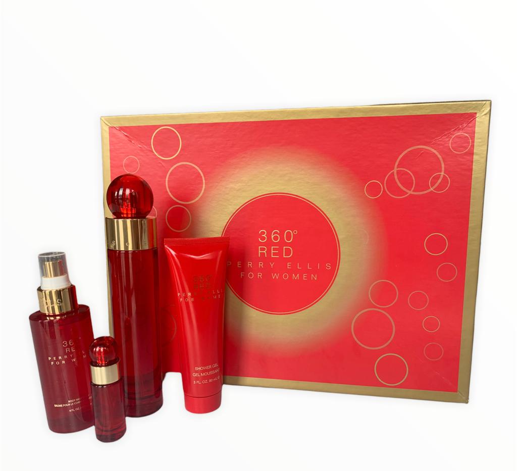SET PERRY ELLIS 360 RED 4/P DAMA