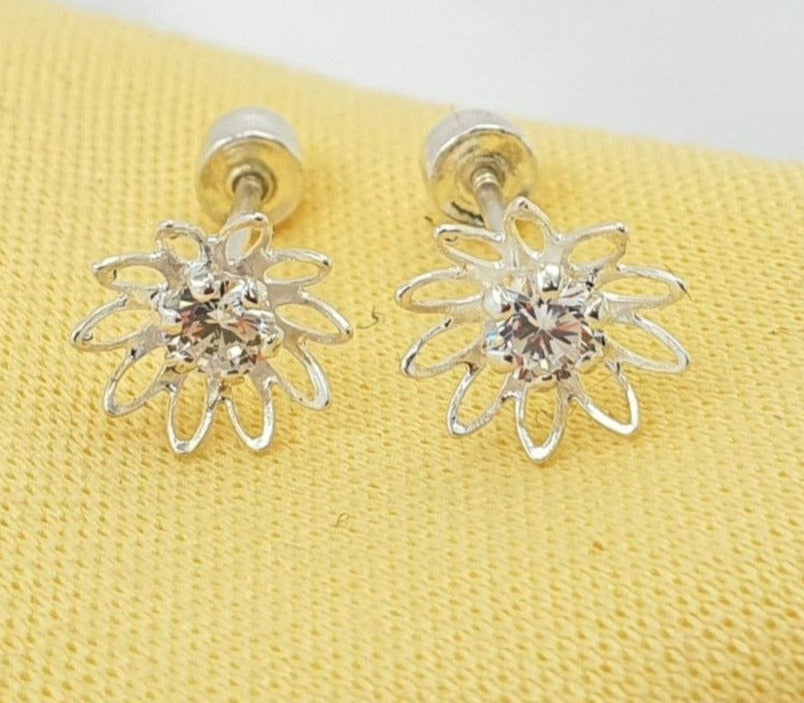 PARIN70 ARITO DE FLOR, PLATA 925