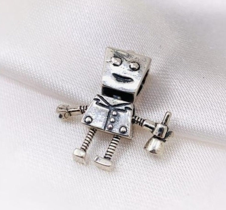 PCHARM954 ROBOT CON ROSA EN MANO