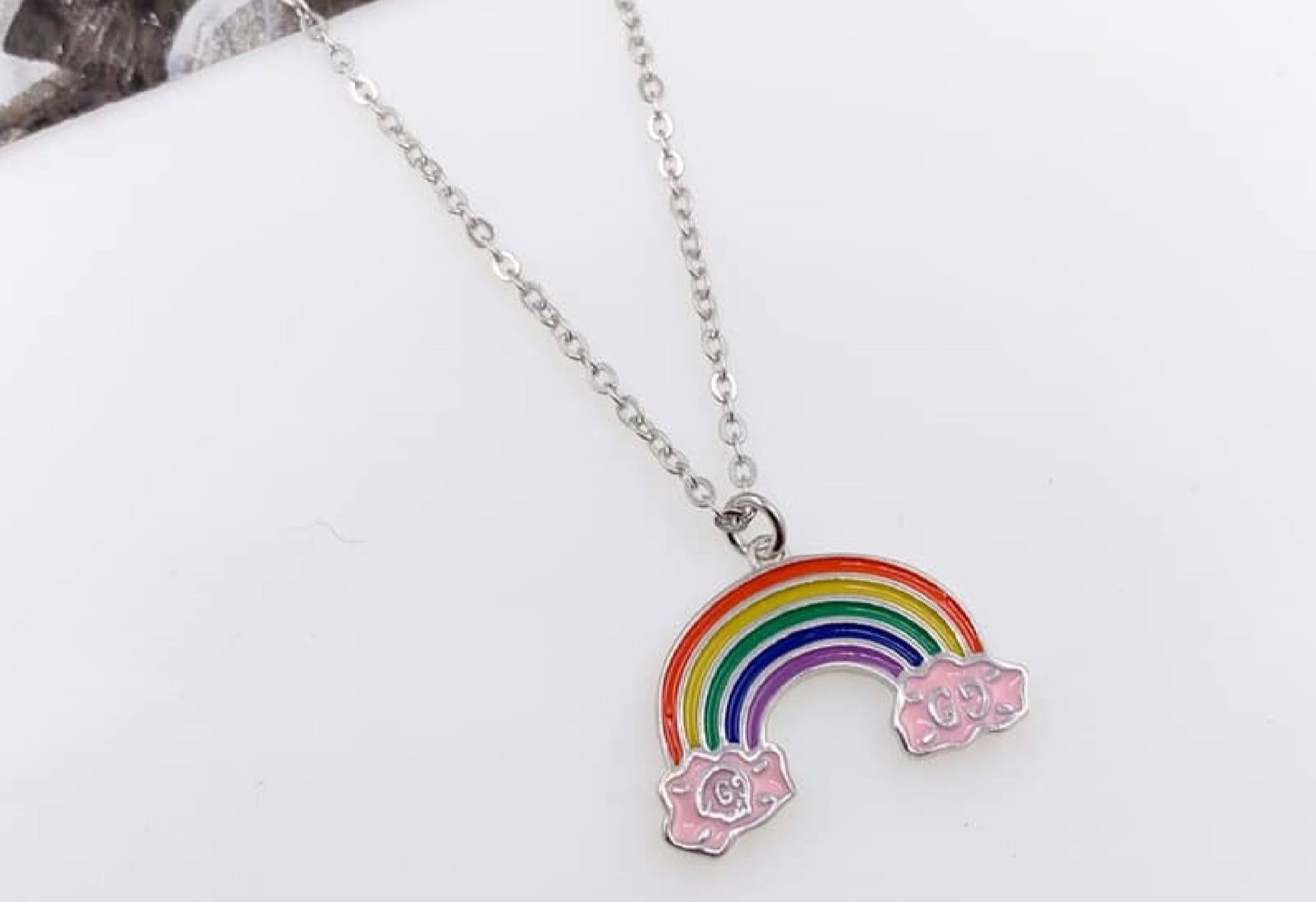 PDIJE1160 ARCOIRIS CON CADENA PLATA 925