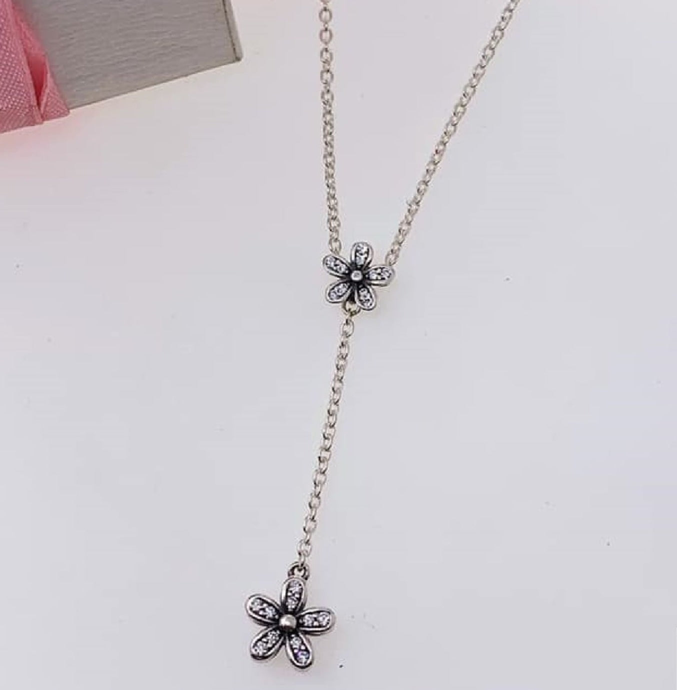 PDIJE1252 FLOR CON CADENA PLATA 925