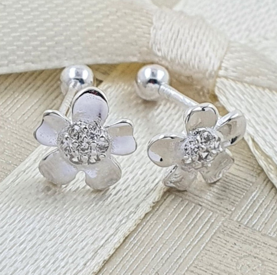 PARIN141 ARITO DE FLOR, PLATA 925