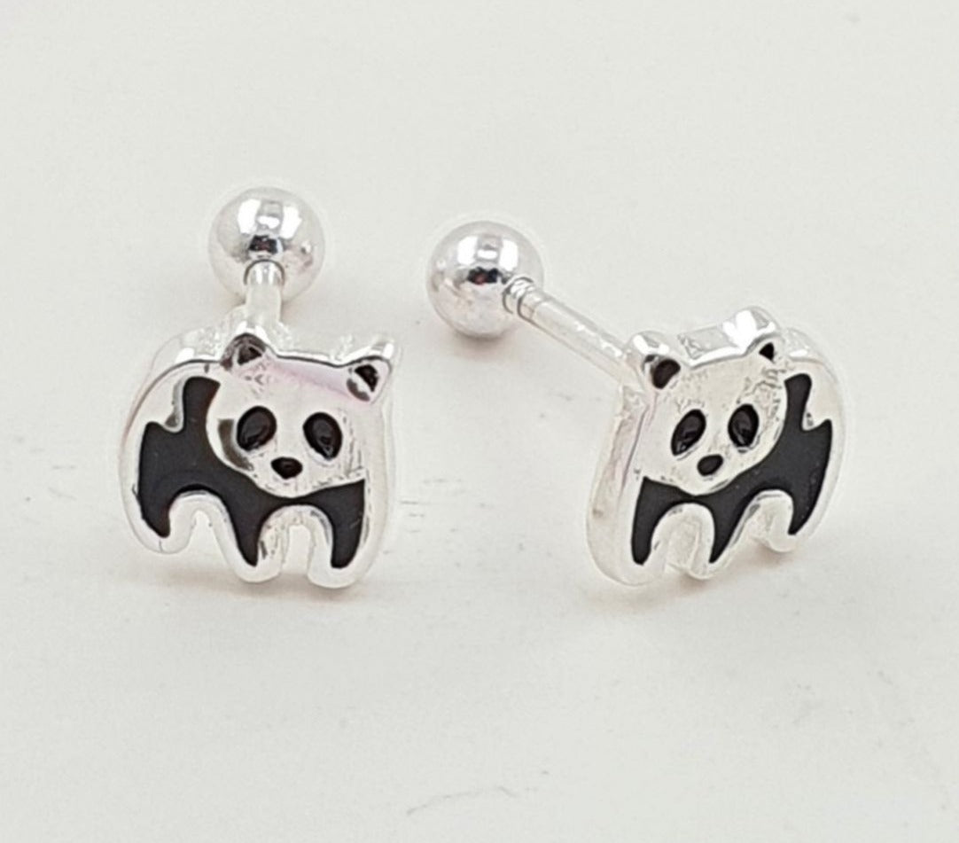 PARIN100#1 ARITO DE OSO PANDA, PLATA 925